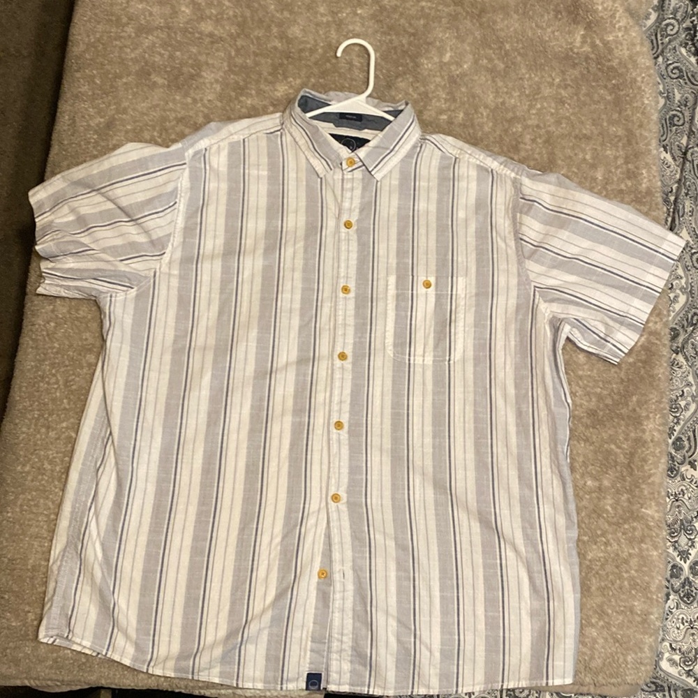 Even tide Slater Cotton Slub Short Sleeve Shirt
XXL | White